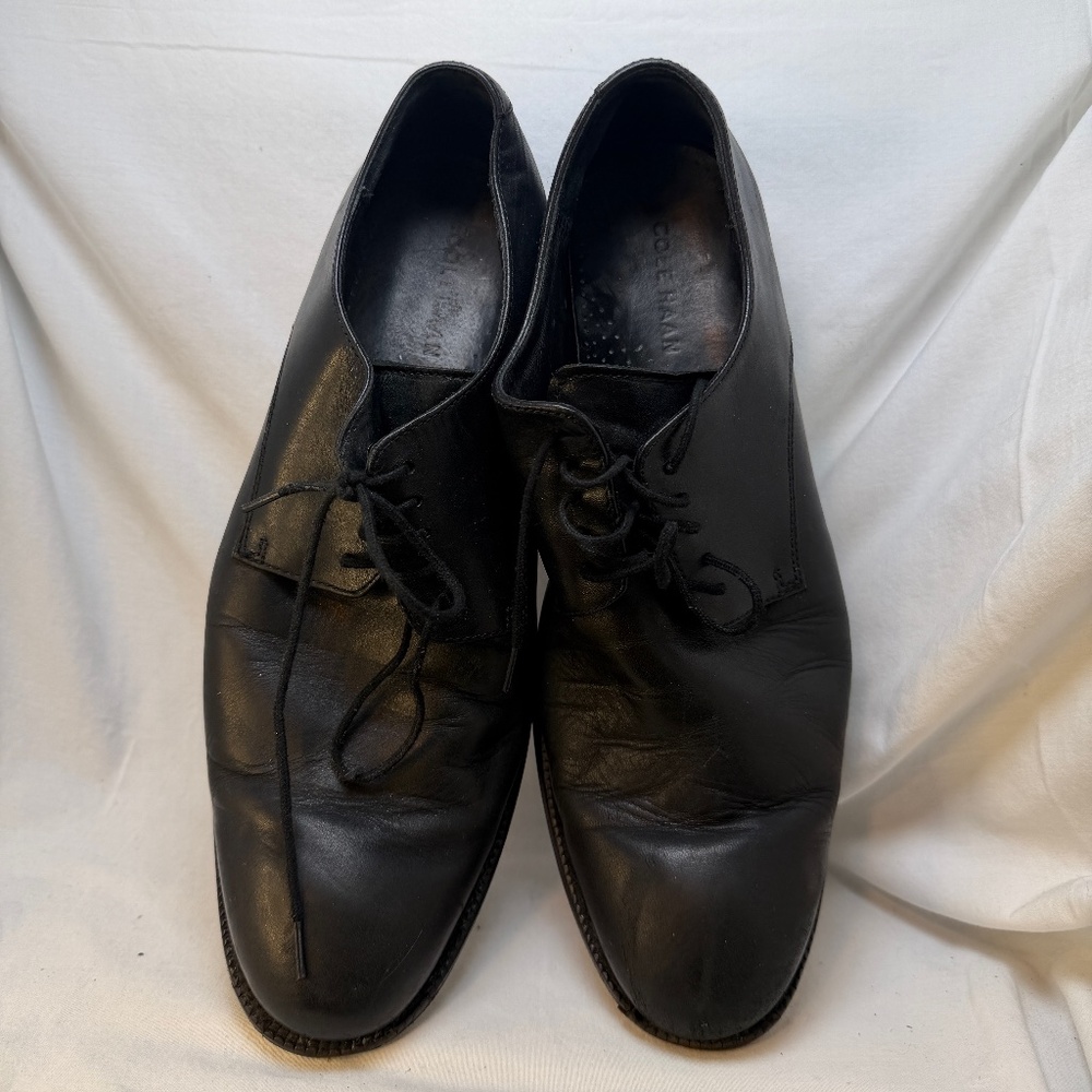 Cole Haan Oxford Shoes Mens Size 11M Williams Plain Toe Leather Lace Up C12203